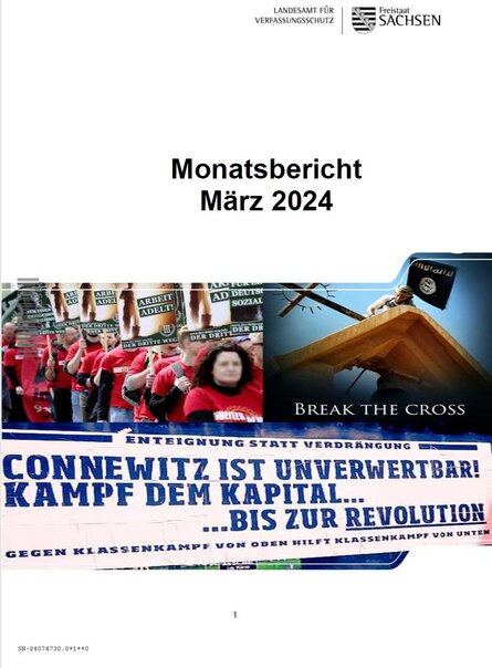 Deckblatt Monatsbericht März 2024
