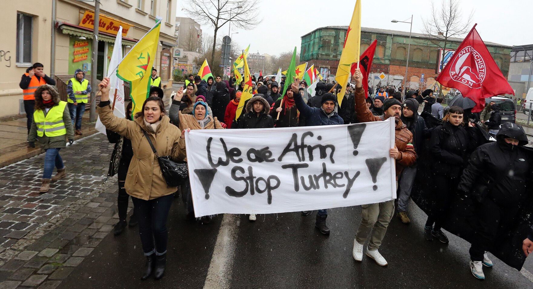 Kurdische Demo in Leipzig am 3.2.2018