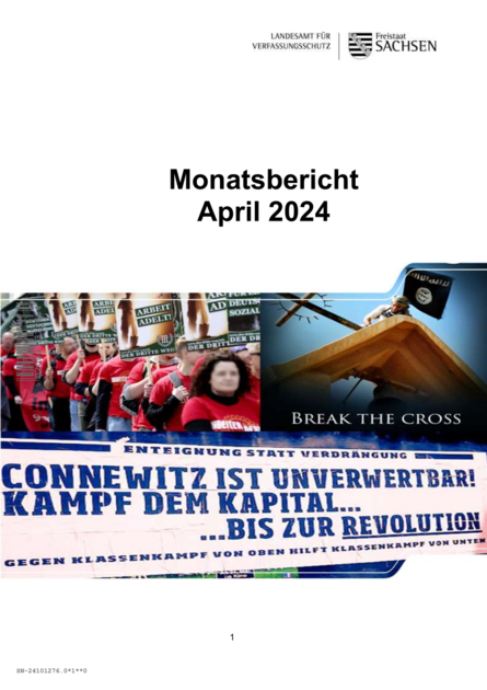 Monatsbericht April 2024 Cover