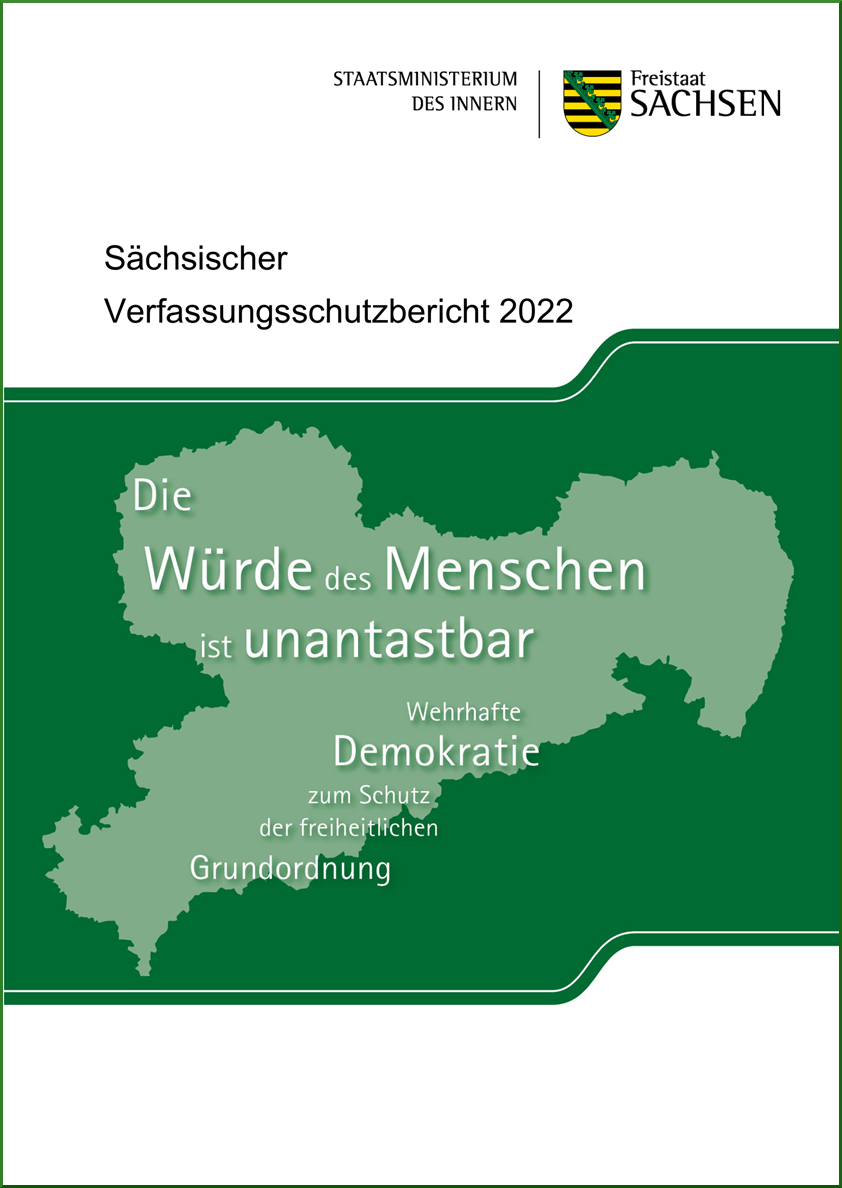 Titelblatt Verfrassungsschutzbericht 2021